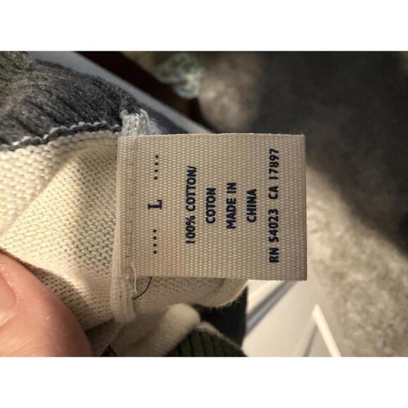 Old Navy Men's Large Striped Cotton Sweater - Picture 3 of 5